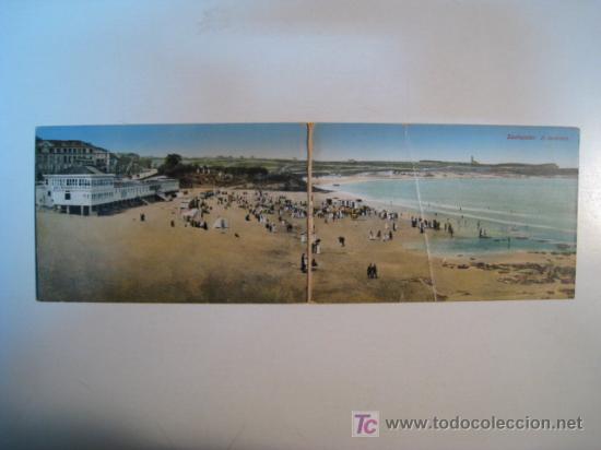 Postales: SANTANDER: EL SARDINERO. POSTAL DOBLE - Foto 1