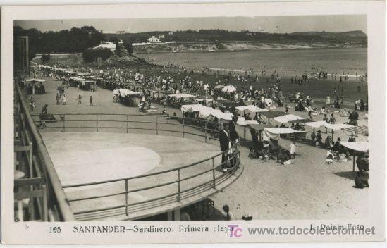 Postales: SANTANDER . SARDINERO . PRIMERA PLAYA PCB2 - Foto 1