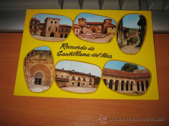Postales: RECUERDO DE SANTILLANA DEL MAR - Foto 1