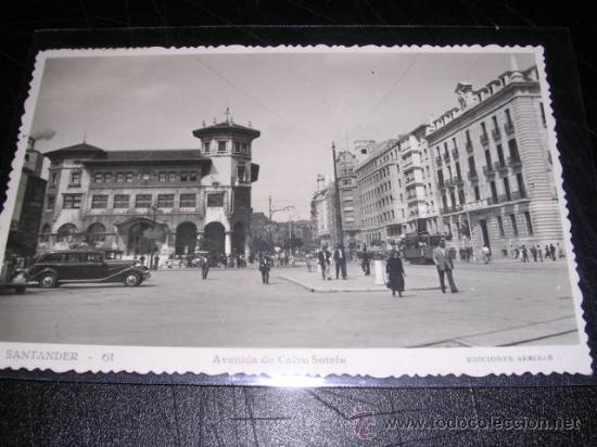Cartoline: SANTANDER-61 AVENIDA CALVO SOTELO-EDC. ARRIBAS-14X9 CM.