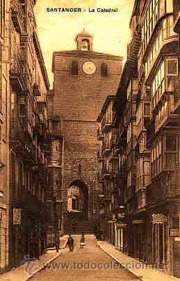 Postales: POSTAL DE SANTANDER LA CATEDRAL - Foto 1