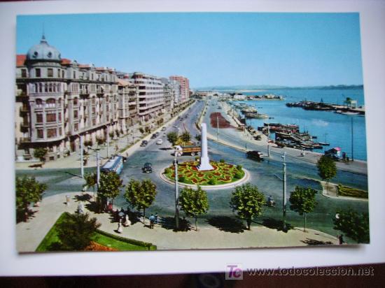 Postales: santander, calle de castelar - Foto 1