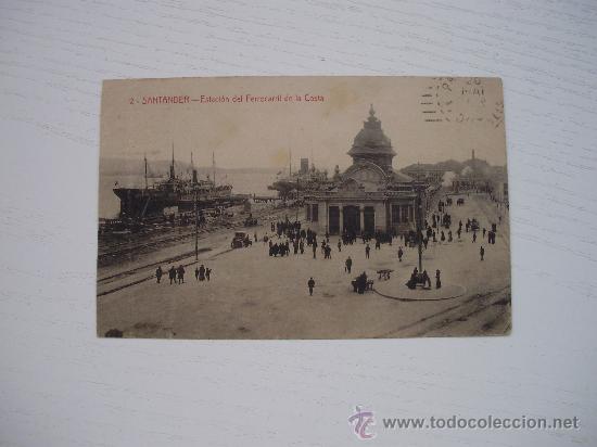 Postales: SANTANDER - ESTACION DEL FERROCARRIL DE LA COSTA - Foto 1