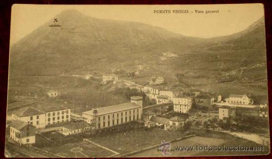 Postales: ANTIGUA POSTAL DE PUENTO VIESGO - CANTABRIA - VISTA GENERAL - ED. DEL GRAN HOTEL - NO CIRCULADA - ES