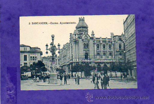 Postales: POSTAL DE SANTANDER EXMO AYUNTAMIENTO - Foto 1