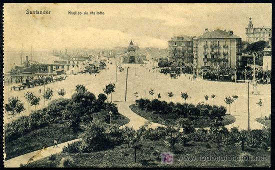 Postales: SANTANDER : Muelles de Malla&ntilde;o - Foto 1