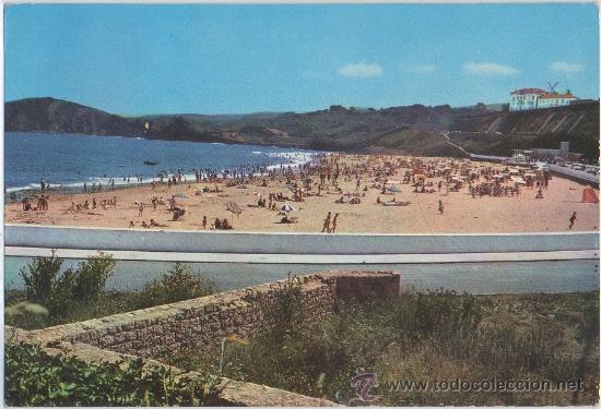 Postales: TARJETA POSTAL DE COMILLAS LA PLAYA CANTABRIA - Foto 1