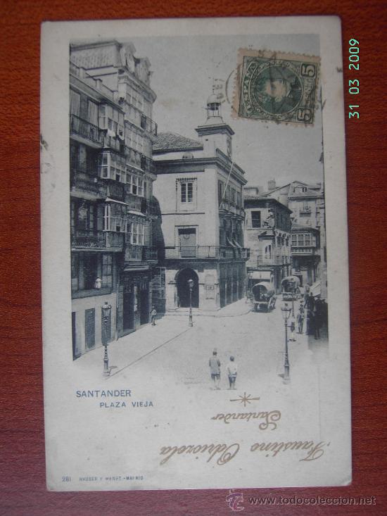 Postales: SANTANDER - PLAZA VIEJA - Foto 1