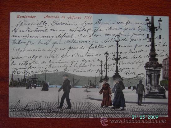 Postales: SANTANDER - AVENIDA DE ALFONSO XII - Foto 1