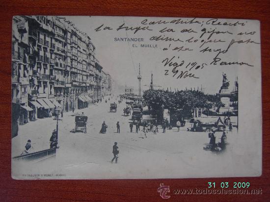 Postales: SANTANDER - EL MUELLE - Foto 1
