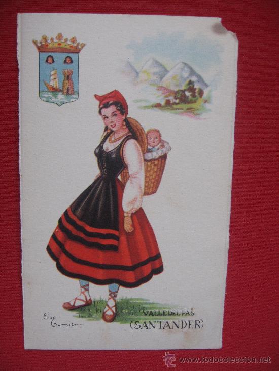 Postales: VESTIDO REGIONAL - Foto 1