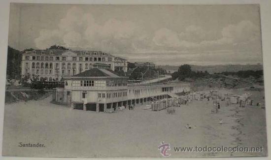 Postales: ANTIGUA POSTAL DE SANTANDER - LA PLAYA - NO CIRCULADA. - Foto 1