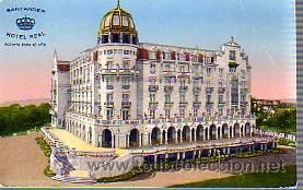 Postales: POSTAL DEL HOTEL REAL -SANTANDER