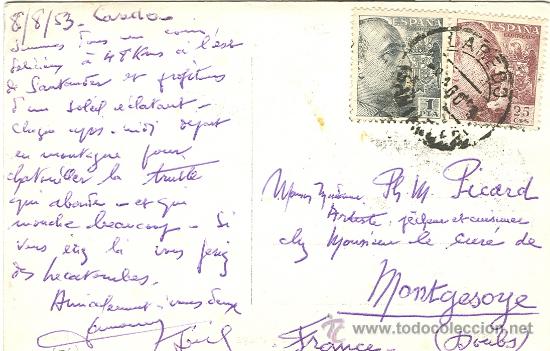 Postales: LAREDO.MUELLE Y PLAYA. A&Ntilde;0 1953. - Foto 2