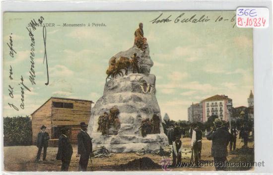 Postales: (PS-10834)POSTAL DE SANTANDER-MONUMENTO A PEREDA - Foto 1