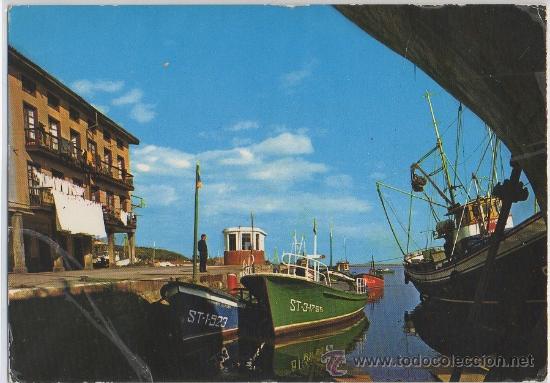 Postcards: TARJETA POSTAL DE SAN VICENTE DE LA BARQUERA TIPICA VISTA DEL PUERTO CANTABRIA