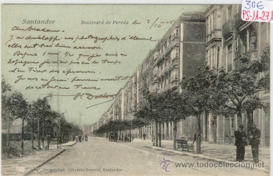 Postales: (PS-11271)POSTAL DE SANTANDER-BOULEVARD DE PEREDA - Foto 1