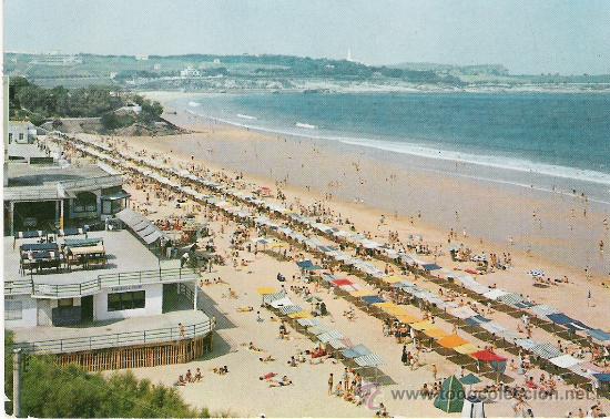 Postales: SANTANDER - PLAYA DEL SARDINERO - CIRCULADA - - Foto 1