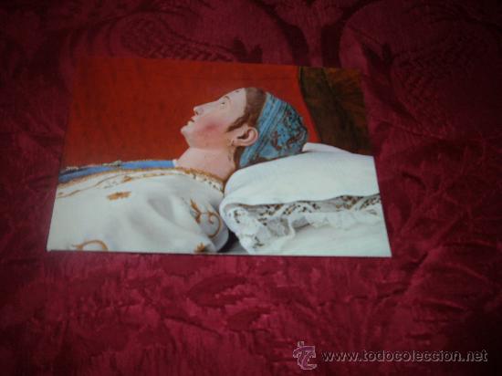 Cartoline: virgen de la cama talla de madera convento de santa clara escalarte festividad 22 de agosto