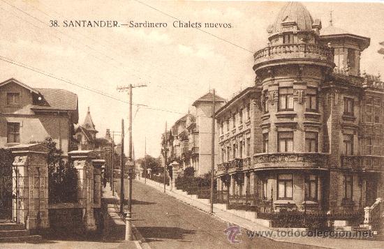 Cartoline: Santander- Sardinero. Chalets nuevos