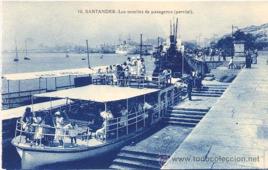 Postales: Santander- Los muelles de pasajeros(parcial) - Foto 1