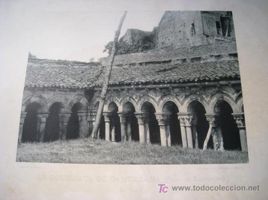 Cartoline: COLEGIATA SANTILLANA: PATIO (HM) LAMINA FOTOGRAFIA