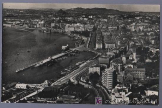 Postales: TARJETA POSTAL DE SANTADER. VISTA PARCIAL AEREA. 67.