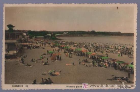 Postales: TARJETA POSTAL DE SANTADER. PRIMERA PLAYA. 85. ED. ARRIBAS.