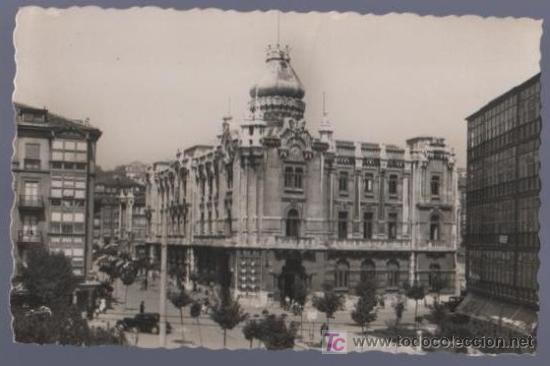 Postales: TARJETA POSTAL DE SANTADER. PALACIO MUNICIPAL. 45.