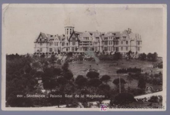 Postales: TARJETA POSTAL DE SANTADER. PALACIO REAL DE LA MAGDALENA. 2101.