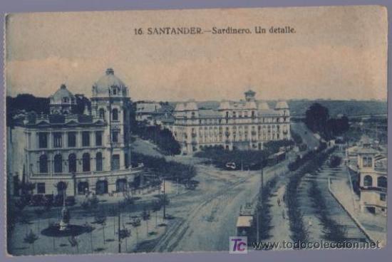 Postales: TARJETA POSTAL DE SANTADER. SARDINERO. UN DETALLE. 16.