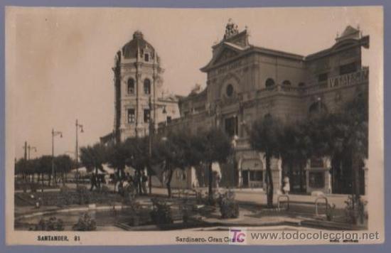 Postales: TARJETA POSTAL DE SANTADER. SARDINERO. GRAN CASINO. 81. ED. ARRIBAS.