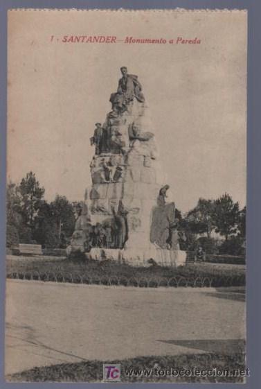 Postales: TARJETA POSTAL DE SANTADER. MONUMENTO A PEREDA. 1. - Foto 1