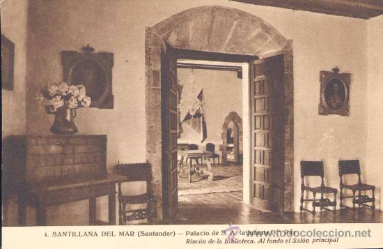 Postales: SANTILLANA DEL MAR(CANTABRIA).- PALACIO DE S.A. LA INFANTA D&ordf; PAZ