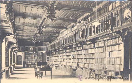 Cartoline: COMILLAS(CANTABRIA).- SEMINARIO Y UNIVERSIDAD PONTIFICIA. BIBLIOTECA GENERAL