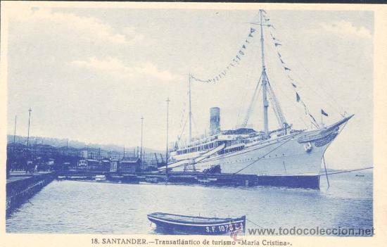 Postales: SANTANDER.- TRANSATL&Aacute;NTICO DE TURISMO - Foto 1