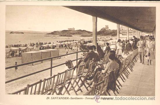 Cartoline: SANTANDER.- SARDINERO. TERRAZA DEL BALNEARIO