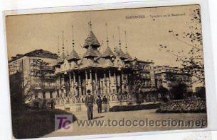 Postales: Santander. Cantabria. Templete del Boulevard. MN Paris. Sin circular. - Foto 1