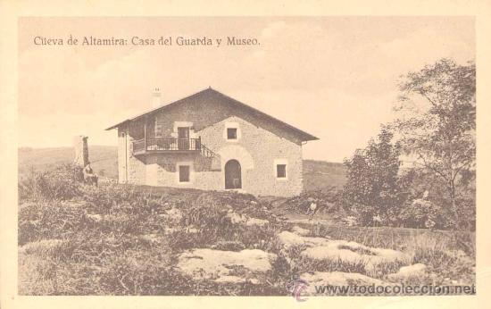 Cartoline: CUEVA DE ALTAMIRA(CANTABRIA).-CASA DEL GUARDA Y MUSEO