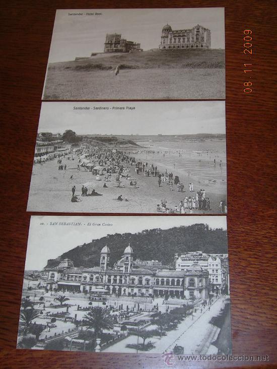 Postales: 3 POSTALES DE SANTANDER. A&Ntilde;OS 1930..REF.609 - Foto 1