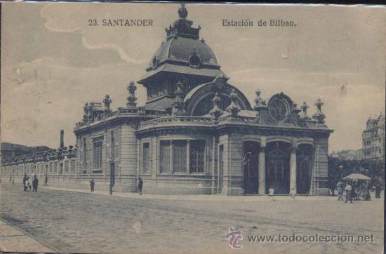 Postales: SANTANDER.-ESTACI&Oacute;N DE BILBAO - Foto 1
