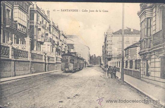 Postales: SANTANDER.-CALLE JUAN DE LA COSA - Foto 1