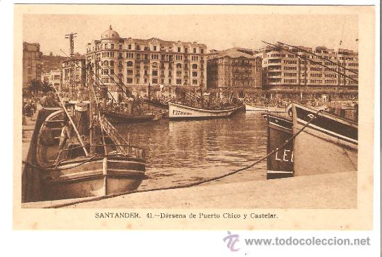 Postales: SANTANDER. BARCOS. PUERTO - Foto 1