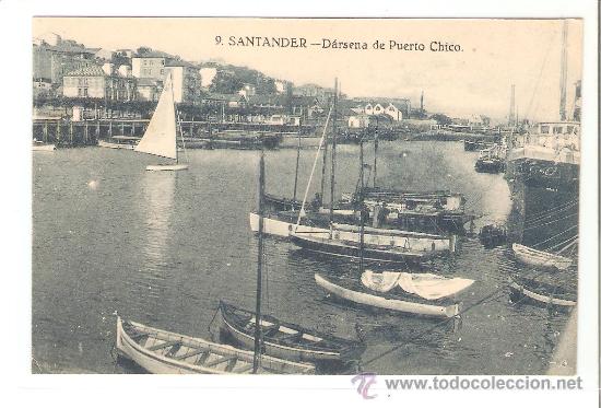 Postales: SANTANDER. PUERTO. BARCOS. VELEROS. - Foto 1