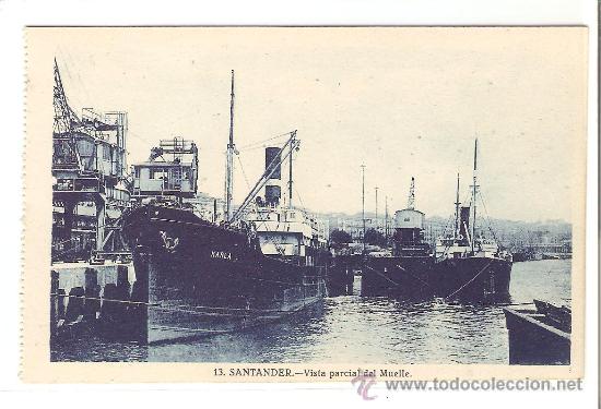 Postales: SANTANDER. BARCOS. PUERTO - Foto 1