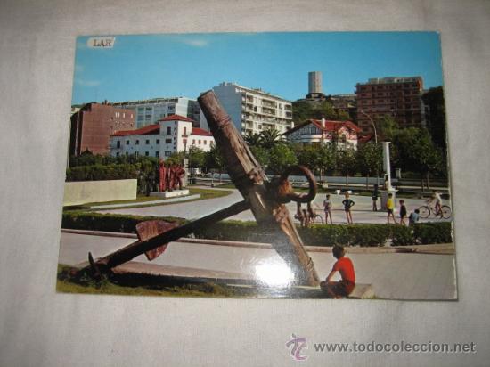 Postales: LAREDO(SANTANDER) MONUMENTO A LOS HOMBRES DEL MAR - Foto 1
