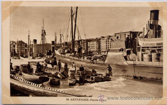 Postales: SANTANDER(CANTABRIA).- PUERTO CHICO - Foto 1