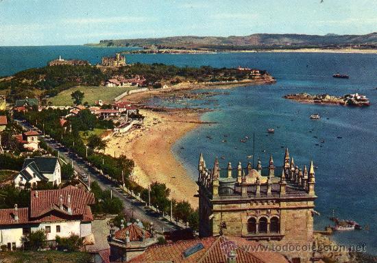 Postales: POSTAL SIN CIRCULAR DE SANTANDER,PENINSULA DE LA MAGDALENA - Foto 1