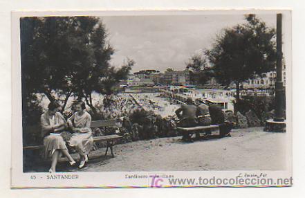 Postales: SANTANDER. JARDINES. (L. ROISIN) - Foto 1