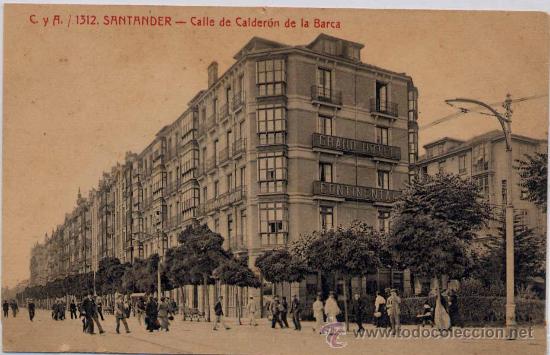 Postales: SANTANDER(CANTABRIA).-CALLE DE CALDER&Oacute;N DE LA BARCA - Foto 1